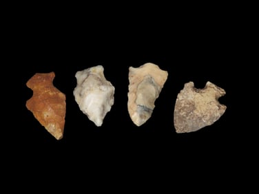Grouping of 4 Arrowheads