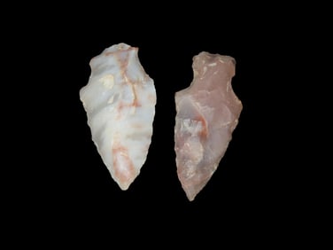Grouping of 2 Novaculite Arrowheads