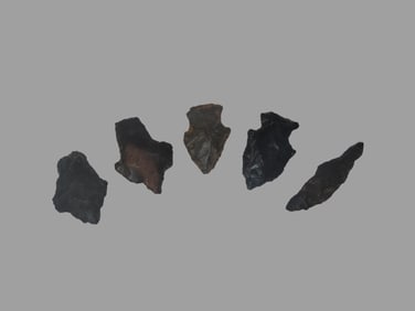Grouping of 5 Arrowheads