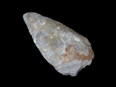 3 5/8"x1 7/8" Purple Avon Chert Cobbs Knife, EX: Schoon Woodford Co IL.