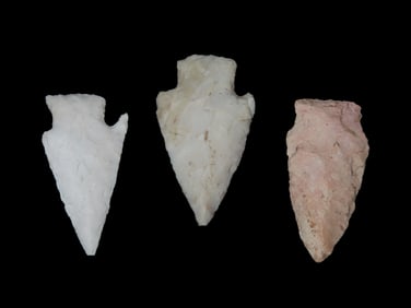 3 Quality Arrowheads, EX: Schoon Woodford Co IL.