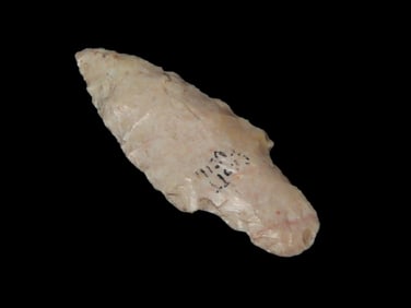 2 1/2"x7/8" Pink Adena Scott Co IL. EX: Schoon Woodford Co IL.