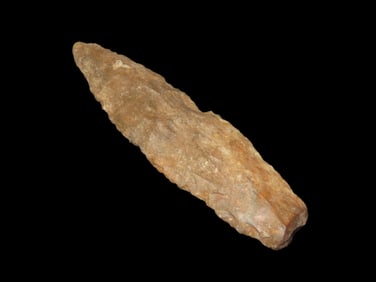 3 3/8"x3/4" Avon Chert Sedalia, EX: Schoon Woodford Co IL.