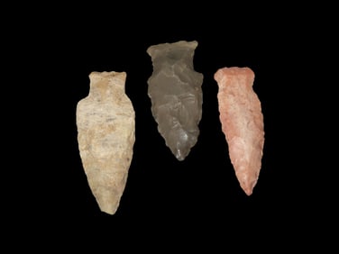 3 Quality Arrowheads, EX: Schoon Woodford Co IL.