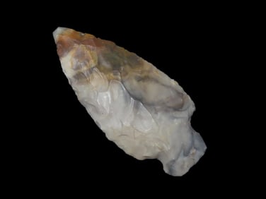 2 3/16"x7/8" Colorful Bottleneck, EX: Schoon Woodford Co IL.