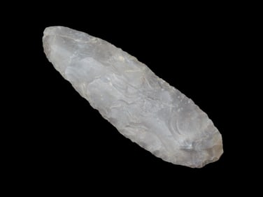 4 13/16" x 1 1/2" Archaic Knife, Stermer COA, found in Hunt Co., Texas