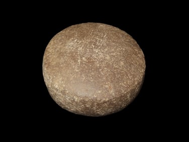 2 5/8" x 15/16" Biscuit Discoidal, Motley COA, found in Brown Co., Illinois