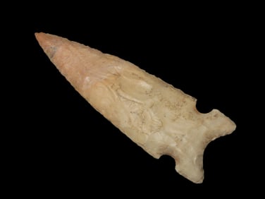 3 1/4" x 1 1/16" Graham Cave, Stermer COA, found in Sullivan Co., Missouri, Ex Steve McCabe