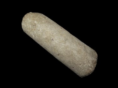 5 3/4"x2 2/16" Native American Roller Pedestal Bungay River Attleboro Mass. Marvin Farm, Beaver