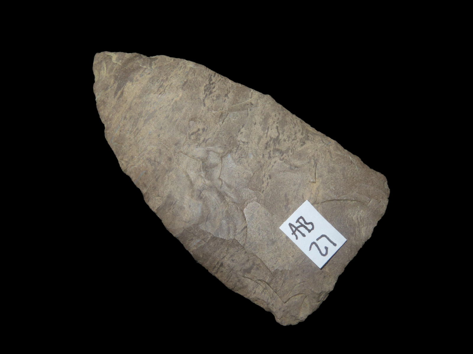 3 1/4" X 1 11/16" Archaic Knife- Prefrom, Dickey COA, Found in Montgomery Co. TN, Found by Al (1 of 9)