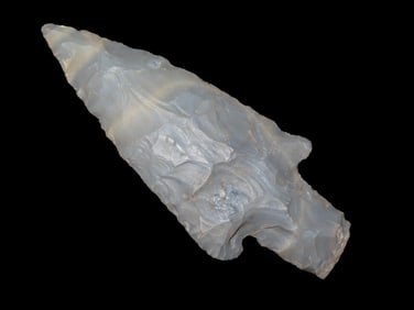 3 9/16" X 1 3/8" Buck Creek, Dickey COA, Found in IN., Ex Alan Atkins (1996), Ex Jim Lee