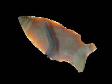 2 7/16" X 1" Archaic Sidenotch, Dickey COA, Found in Scioto Co. OH, Ex Jim Lee