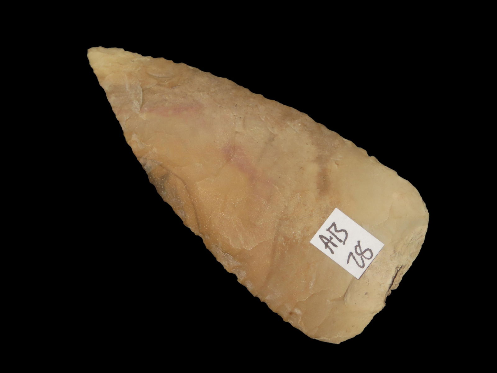 3 3/8" X 1 9/16" Archaic Knife - Prefrom, Dickey COA, Found in Montgomery Co. TN, Found by Al (1 of 9)