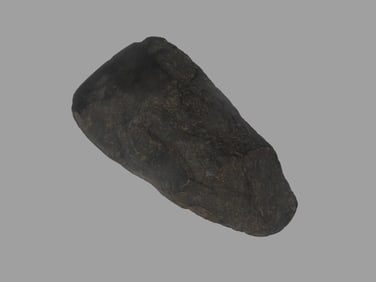 4 7/8" X 2 7/8" Flint Celt, Found in Bungay River Attleboro Mass Marvin Farm/ Beaver Site, Ex Peter