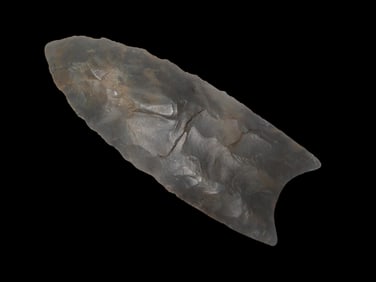 2 15/16" X 1 1/8" Fluted Clovis Restored, Found in Ohio, Ex Walt Mclntire