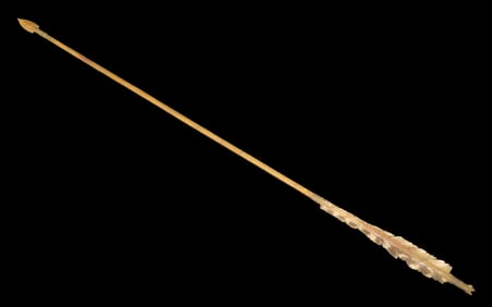 29 1/4" Plains Arrow, Flint Tip, Fletching Intact