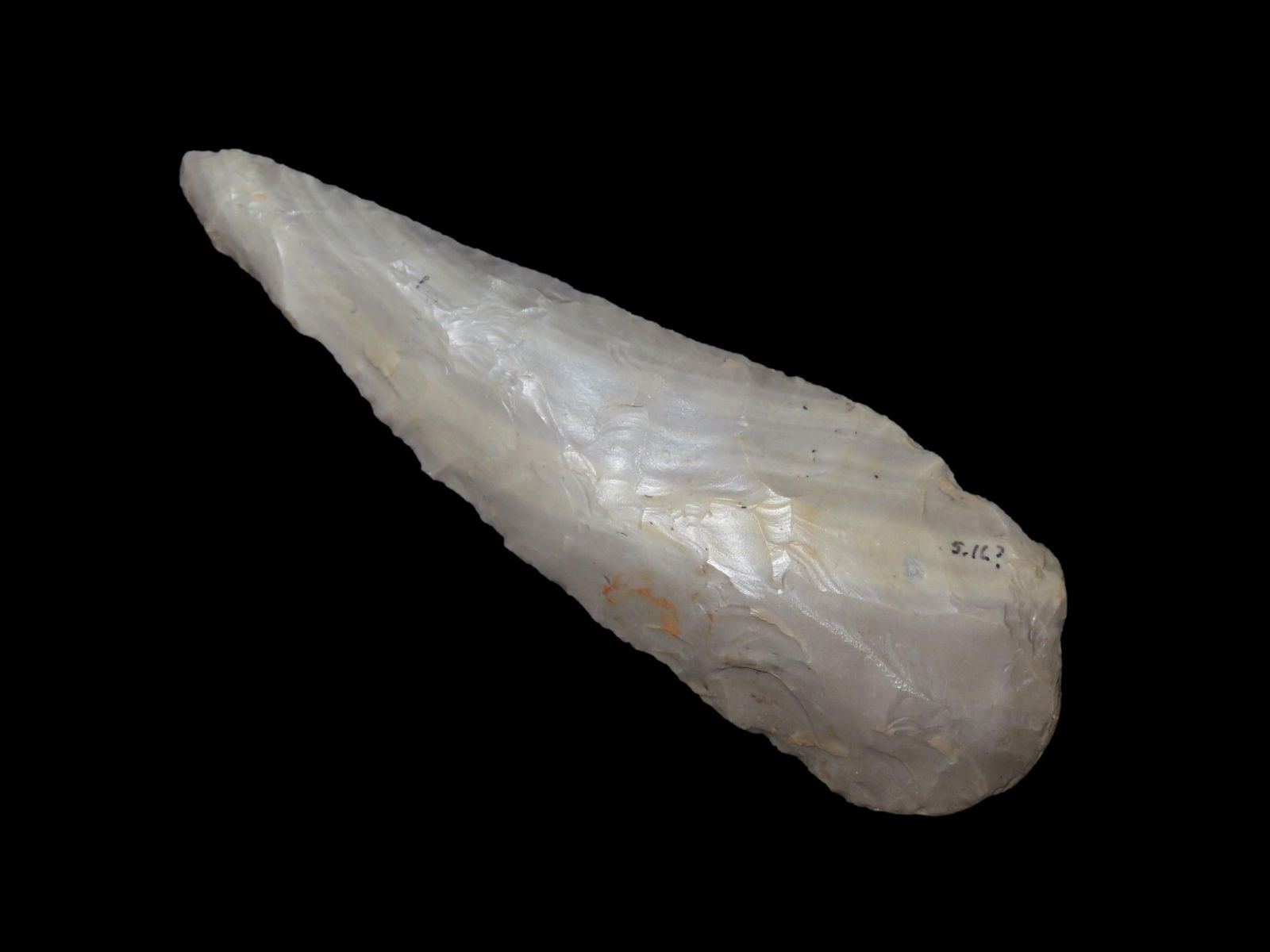 5 1/16" x 1 5/8" Cobbs Triangle, Dickey COA, found in Southern Illinois, Ex Bill Petit Collection (1 of 9)