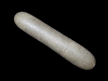 4 1/3" x 1" Native American Roller Pestle,found  in Attleboro, Massachusetts at The Beaver Site on