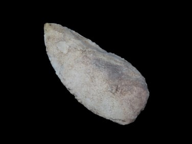 4 1/16" x 1 3/4" Archaic Knife, Motley COA, found in Cole Co, Missouri, Ex Terry Allen Collection