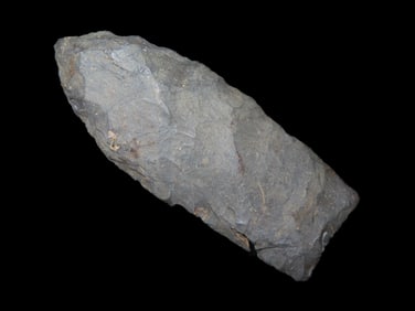 2 1/2" x 1" Ohio Paleo Lanceolate, Dickey COA, found in Knox Co.,Ohio, Ex Bill Pettit Collection