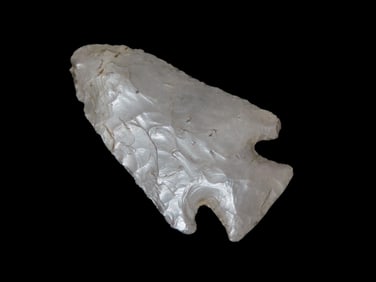 2 1/2" x 1 9/16" Kirk Corner Notch, Davis COA, found in Kentucky