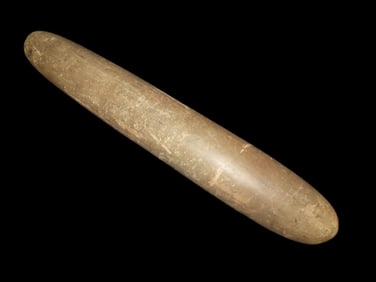 19 1/2"x3 1/8" Roller Pedestal, Bungay River, Attleboro Mass. Marvin Farm, Beaver Site, EX: Peter