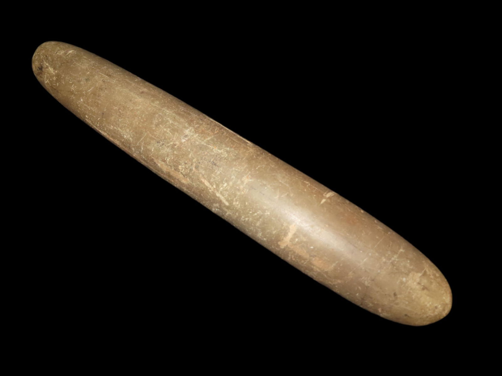 19 1/2"x3 1/8" Roller Pedestal, Bungay River, Attleboro Mass. Marvin Farm, Beaver Site, EX: Peter (1 of 5)