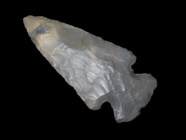 2 3/4" x 1 7/16" Thebes, Dickey COA, found in Clark Co., Indiana, Ex George Rogers, Ex Alan Atkins