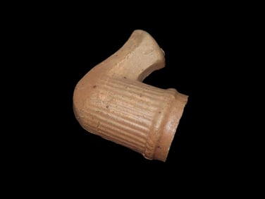 1 1/2" x 7/8" Clay Trade Pipe Civil War Era