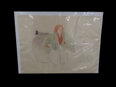 Original Japanese Art Work From The Richard Lane Collection Deaquistioned From The Honolulu Museum