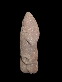 9 1/2" x 4 3/4" Volcanic Multiple Effigy, Motley COA, found in Western United States