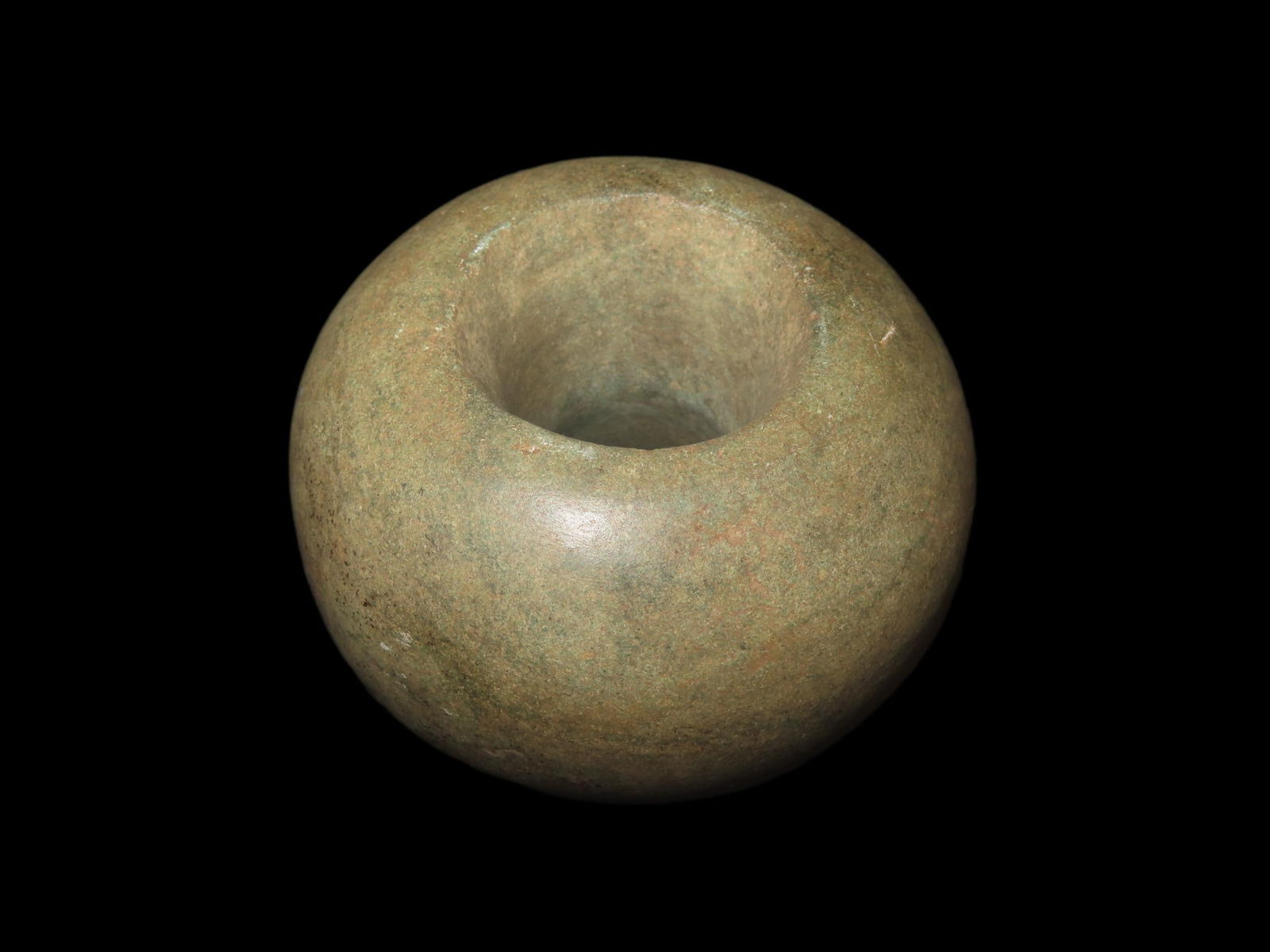 2 3/4" x 1 3/4" Pre-Columbian Green Jadeite Mace Head, Motley COA, found in South America, Ex Steve (1 of 7)