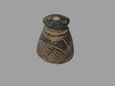 1 9/16" x 1 3/4" Pre-Columbian Shaman Ceremonial Engraved Jadeite Talisman, Motley COA, found in