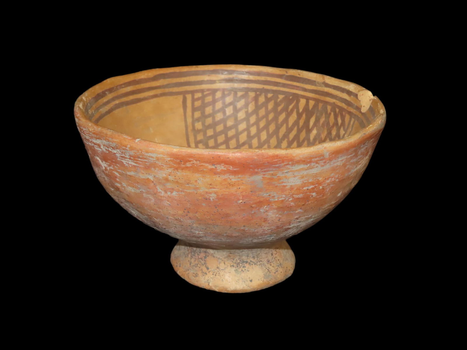 6 3/4" x 4"  Pre-Columbian Narino Painted Pottery Vessel (1 of 7)