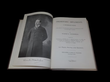 Prehistoric Implements A Reference Book By Warren K. Moorehead 3rd Printing Drake 1978