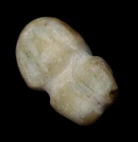 1 1/16" x 5/8" Pre-Columbian Human Fetish, Motley COA, found in South America, Ex Steve Barras
