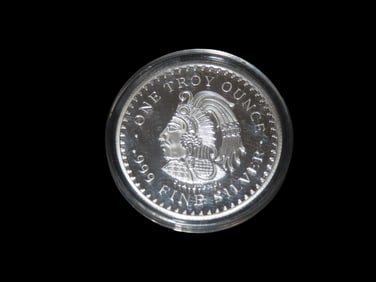 1 ounce Mayan Calendar Coin Silver.