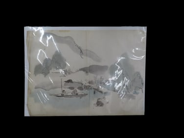 Original Japanese Art Work From The Richard Lane Collection Deaquistioned From The Honolulu Museum