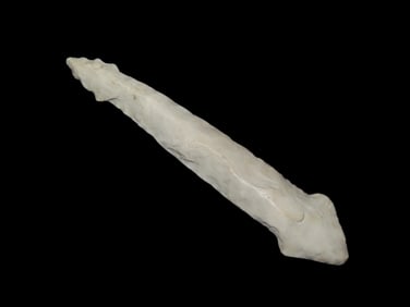 4 5/8" x 3/4" Flint Snake Effigy Burlington Chert Archaic Found In Pike Co ILL