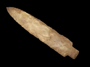 6 1/2" x 1 1/4" Little Bear Creek Or Pickwick Found In Florence Alabama Grey Chert