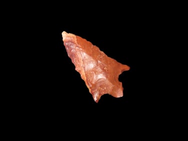 7/8" x 1/4" Bird Point Agate Material Western Point EX: Heike Collection