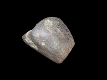 1 3/8" x 1 1/8" Hematite Cone, Polished Tennessee, 1/6/1968 EX: Heike Collection