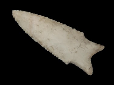 2 3/4" x 1" Finely Serrated Dalton, found in the Midwest, Ex Heike Collection