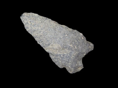 2 1/8" x 1 1/8" Hardaway, Late Paleo 9500-8000 BP, found at The Beaver Site on the Marvin Farm in