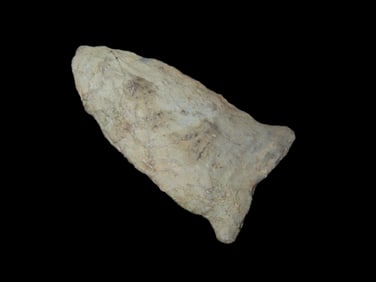 1 7/8" Hardaway, Late Paleo 9500-8000 BP, found at The Beaver Site on the Marvin Farm in Attleboro,
