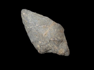 1 7/8" x 7/8" Morrow Mountain Pt, found at The Beaver Site on the Marvin Farm in Attleboro,