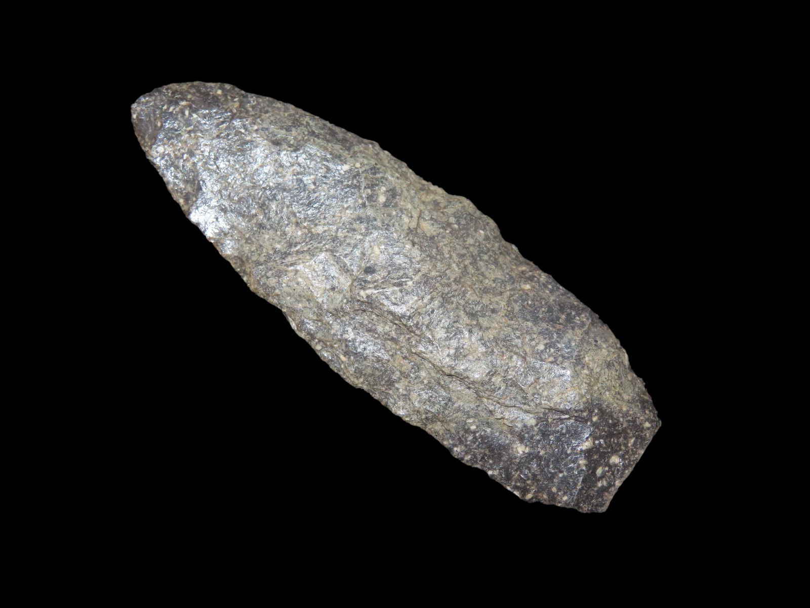 3 5/8" x 1 3/4" Archaic Blade, found at The Beaver Site on the Marvin Farm in Attleboro, (1 of 4)