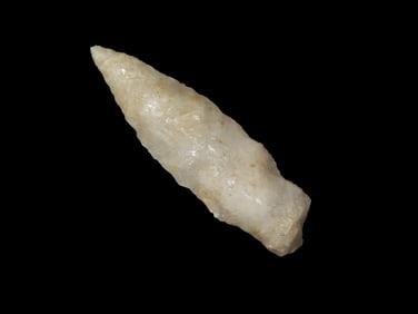 1 7/8" x 1/2" Quartzite Holmes Pt, found at The Beaver Site on the Marvin Farm in Attleboro,