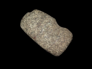 4 1/4" x 1 1/4" x 2 1/8"  3/4 Groove Axe, found at The Beaver Site on the Marvin Farm in Attleboro,