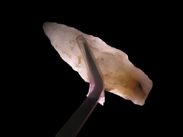 2 1/16" x 7/8" Quartzite Holmes Pt, found at The Beaver Site on the Marvin Farm in Attleboro,